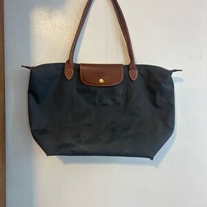 Classic Grey Longchamp Tote Bag